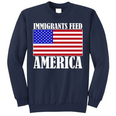 Immigrants Feed America US Flag Sweatshirt