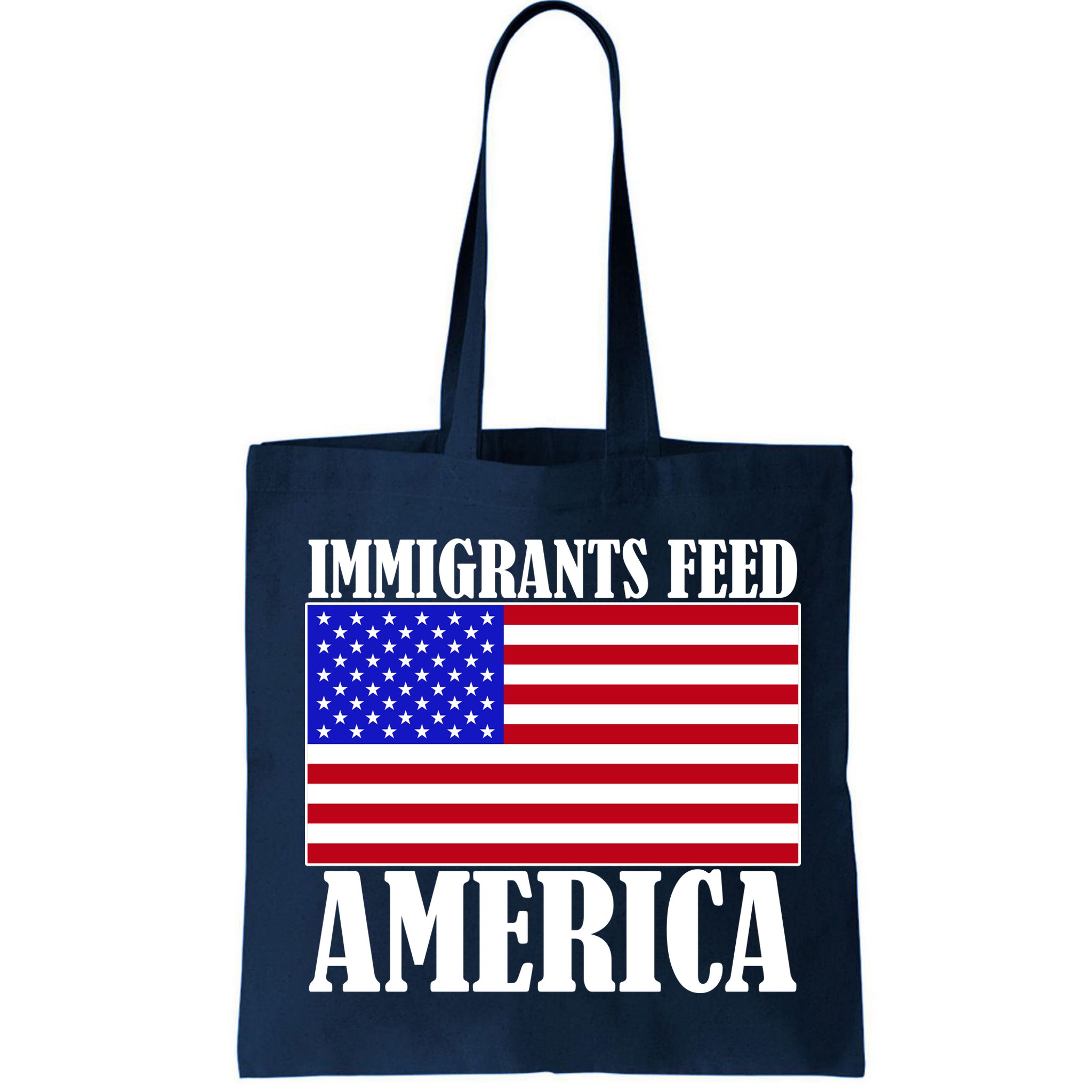 Immigrants Feed America US Flag Bag