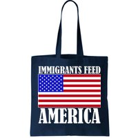 Immigrants Feed America US Flag Tote Bag