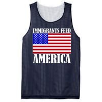 Immigrants Feed America US Flag Mesh Reversible Basketball Jersey Tank