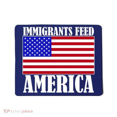 Immigrants Feed America US Flag Mousepad