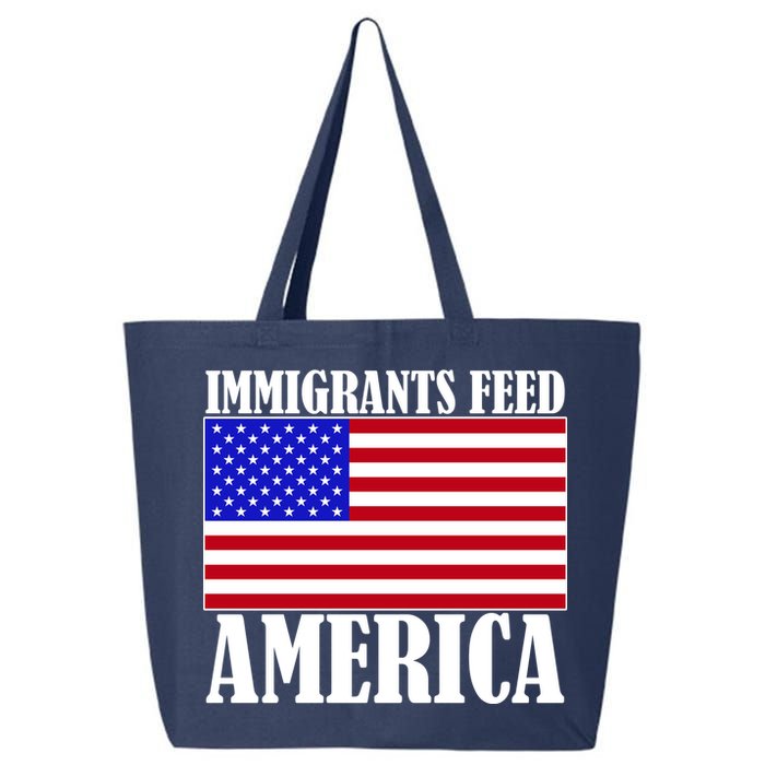 Immigrants Feed America US Flag 25L Jumbo Tote