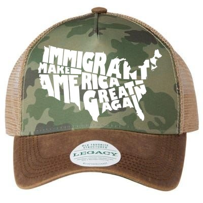 Immigrants Make America Great Again Legacy Tie Dye Trucker Hat