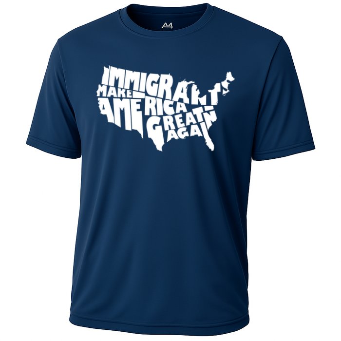 Immigrants Make America Great Again Cooling Performance Crew T-Shirt