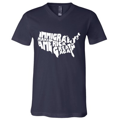 Immigrants Make America Great Again V-Neck T-Shirt
