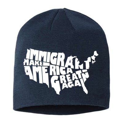 Immigrants Make America Great Again Sustainable Beanie