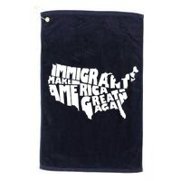 Immigrants Make America Great Again Platinum Collection Golf Towel