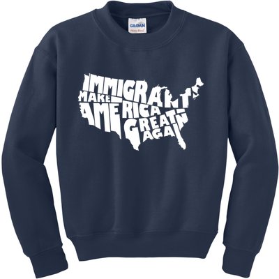 Immigrants Make America Great Again Kids Sweatshirt