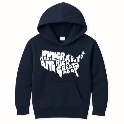 Immigrants Make America Great Again Kids Hoodie