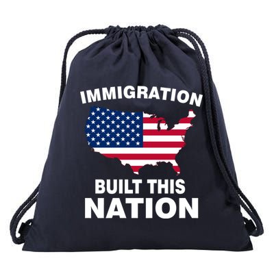 Immigration Built This Nation Drawstring Bag
