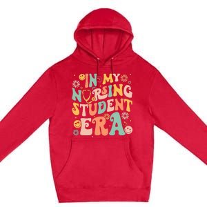 In My Nursing Student Era Funny Future Nurse Nursing School  Premium Pullover Hoodie