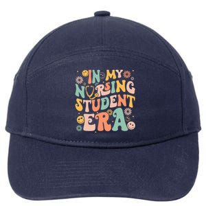 In My Nursing Student Era Funny Future Nurse Nursing School  7-Panel Snapback Hat