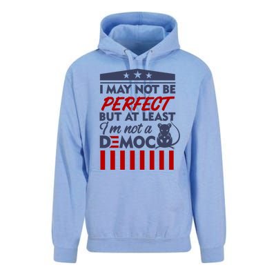 I May Not Be Perfect But At Least Im Not A Democrat Unisex Surf Hoodie