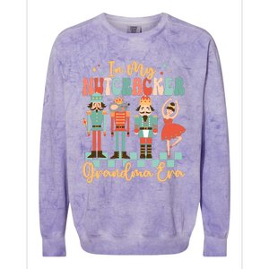 In My Nutcracker Grandma Era Christmas Nutcracker Ballet Colorblast Crewneck Sweatshirt