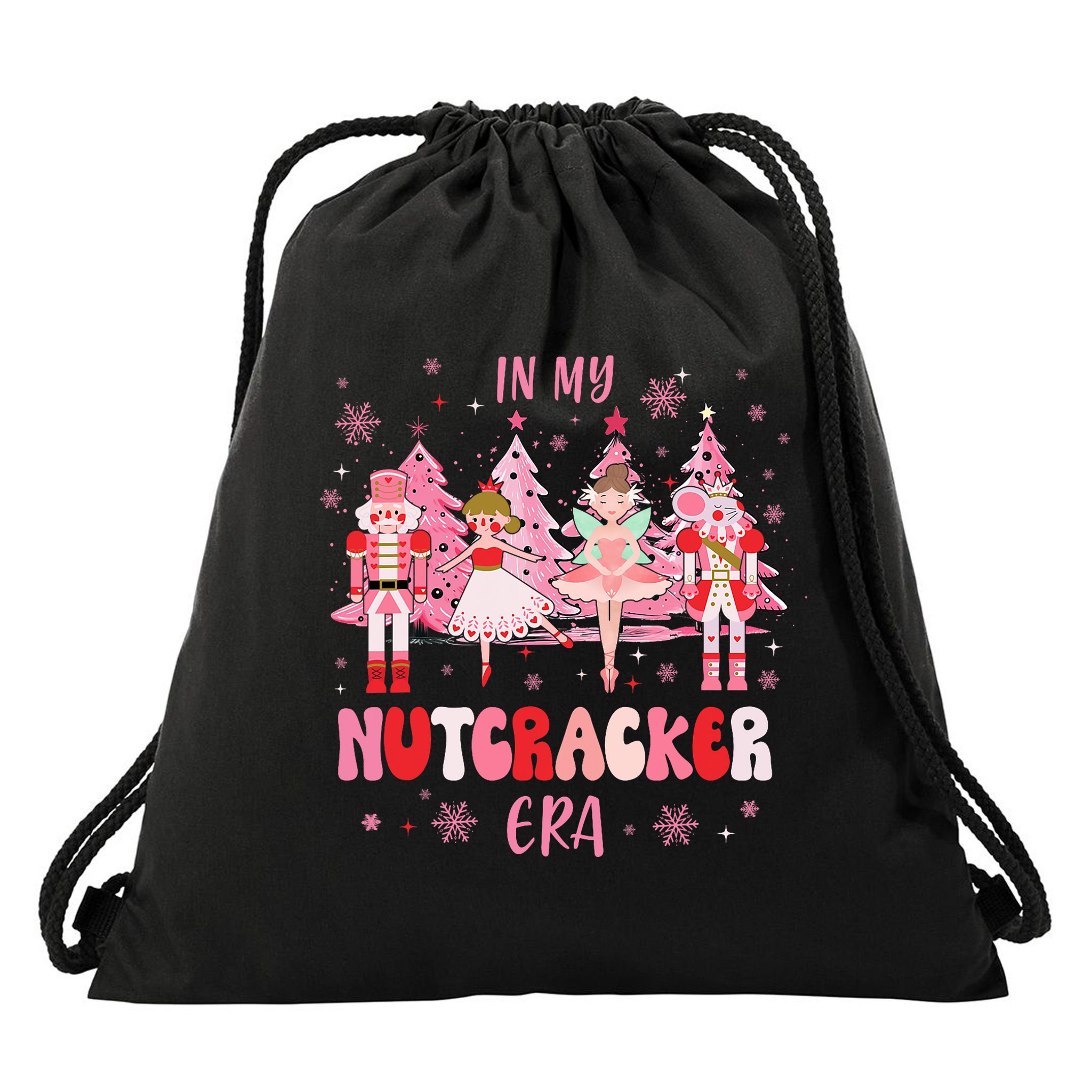 In My Nutcracker Era Christmas Nutcracker Ballet Festive Drawstring Bag