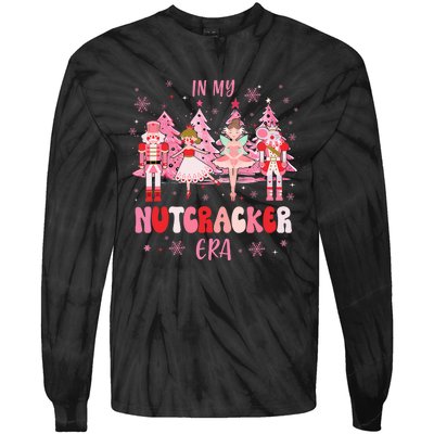 In My Nutcracker Era Christmas Nutcracker Ballet Festive Tie-Dye Long Sleeve Shirt