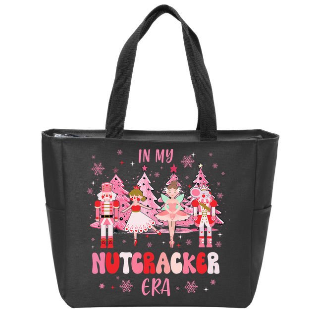 In My Nutcracker Era Christmas Nutcracker Ballet Festive Zip Tote Bag