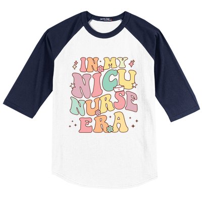 In My Nicu Nurse Era Retro Nurse Appreciation Neonatal Nurse Meaningful Gift Baseball Sleeve Shirt