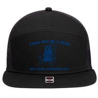 I May Not Be A Star Raccoon Meme – Funny Trash Panda Self-Deprecating 7 Panel Mesh Trucker Snapback Hat