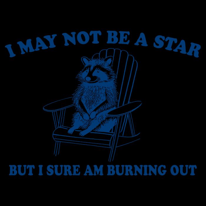 I May Not Be A Star Raccoon Meme – Funny Trash Panda Self-Deprecating 16 in Basic Backpack