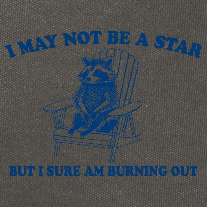 I May Not Be A Star Raccoon Meme – Funny Trash Panda Self-Deprecating Cotton Canvas Backpack