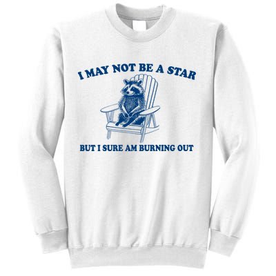 I May Not Be A Star Raccoon Meme – Funny Trash Panda Self-Deprecating Sweatshirt