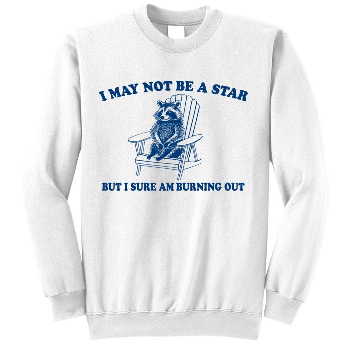 I May Not Be A Star Raccoon Meme – Funny Trash Panda Self-Deprecating Sweatshirt
