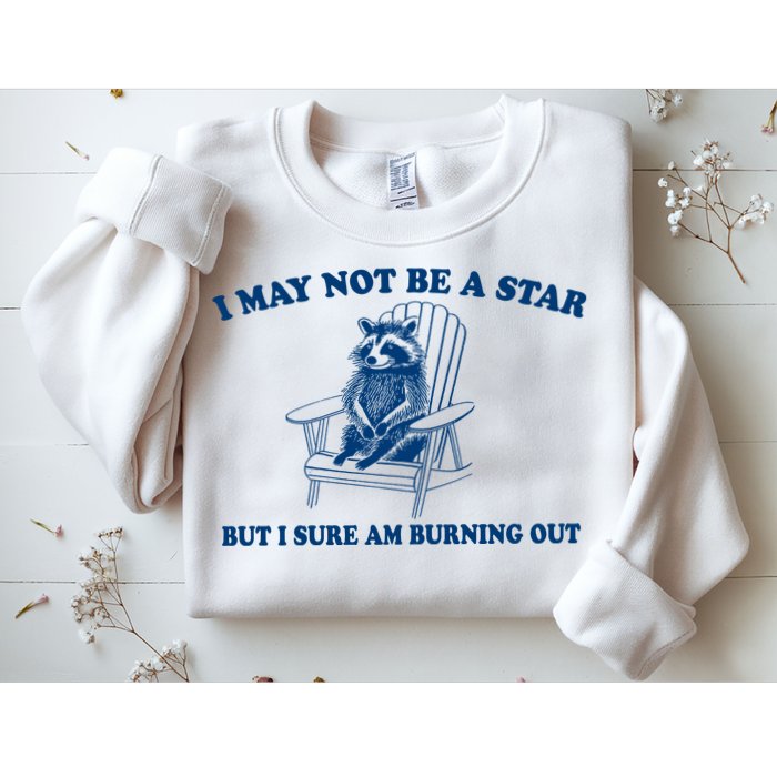 I May Not Be A Star Raccoon Meme – Funny Trash Panda Self-Deprecating Sweatshirt