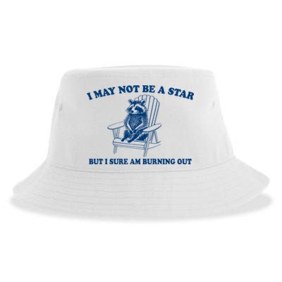 I May Not Be A Star Raccoon Meme – Funny Trash Panda Self-Deprecating Sustainable Bucket Hat