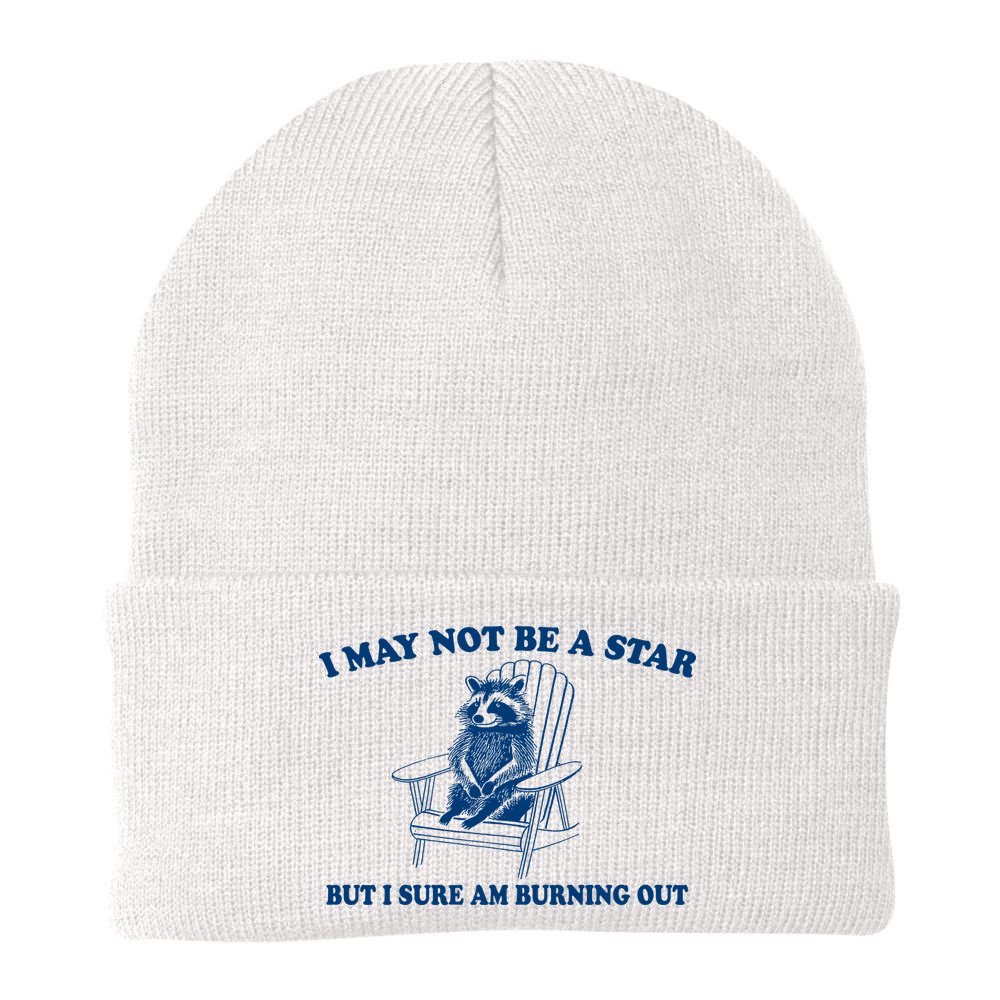 I May Not Be A Star Raccoon Meme – Funny Trash Panda Self-Deprecating Beanie