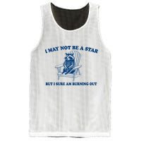 I May Not Be A Star Raccoon Meme – Funny Trash Panda Self-Deprecating Mesh Reversible Basketball Jersey Tank