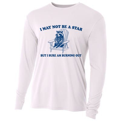 I May Not Be A Star Raccoon Meme – Funny Trash Panda Self-Deprecating Cooling Performance Long Sleeve Crew