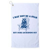 I May Not Be A Star Raccoon Meme – Funny Trash Panda Self-Deprecating Golf Towel