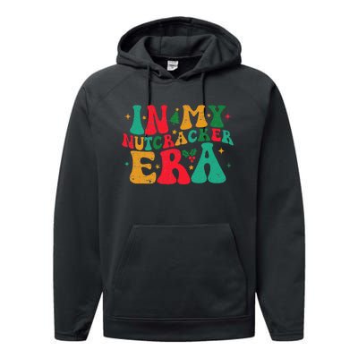 In My Nutcracker Era Groovy Xmas Funny Nutcracker Christmas Performance Fleece Hoodie