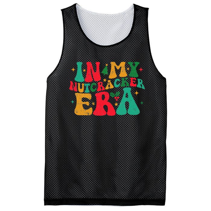 In My Nutcracker Era Groovy Xmas Funny Nutcracker Christmas Mesh Reversible Basketball Jersey Tank