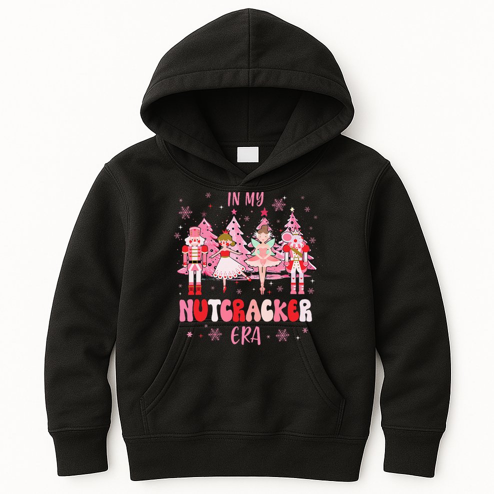 In My Nutcracker Era Christmas Nutcracker Ballet Festive Kids Hoodie