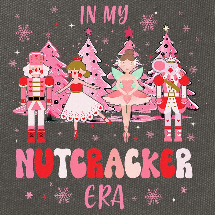 In My Nutcracker Era Christmas Nutcracker Ballet Festive Cotton Canvas Backpack