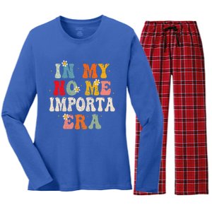 In My No Me Importa Era In My I DonT Care Era In Spanish Women's Long Sleeve Flannel Pajama Set 