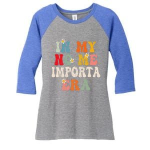 In My No Me Importa Era In My I DonT Care Era In Spanish Women's Tri-Blend 3/4-Sleeve Raglan Shirt