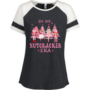 In My Nutcracker Era Christmas Nutcracker Ballet Festive  Enza Ladies Jersey Colorblock Tee