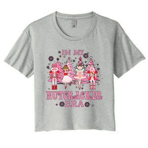 In My Nutcracker Era Christmas Nutcracker Ballet Festive  Women's Crop Top Tee