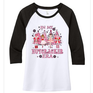 In My Nutcracker Era Christmas Nutcracker Ballet Festive  Women's Tri-Blend 3/4-Sleeve Raglan Shirt