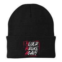 Inspirational Motivational N.E.V.E.R B.R.O.K.E A.G.A.I.N Knit Cap Winter Beanie