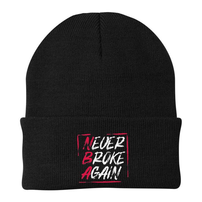 Inspirational Motivational N.E.V.E.R B.R.O.K.E A.G.A.I.N Knit Cap Winter Beanie
