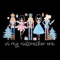 In My Nutcracker Era Christmas Nutcracker Ballet Festive Flat Bill Trucker Hat