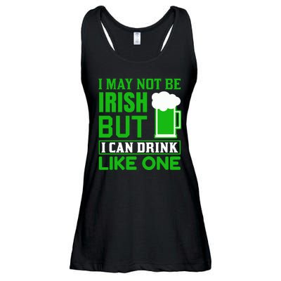 I May Not Be Irish But I Can Drink Like One Ladies Essential Flowy Tank