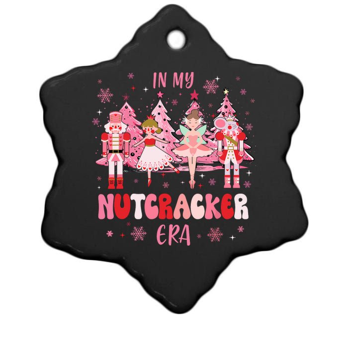 In My Nutcracker Era Christmas Nutcracker Ballet Festive Ceramic Star Ornament