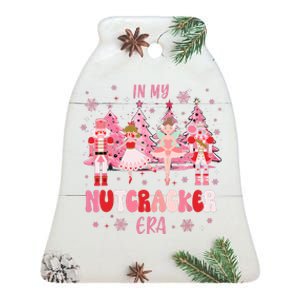 In My Nutcracker Era Christmas Nutcracker Ballet Festive Ceramic Bell Ornament