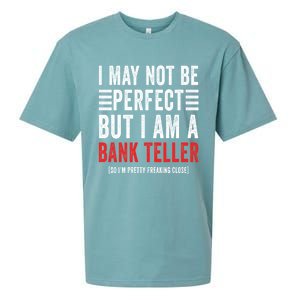 I May Not Be Perfect Funny Bank Teller Joke Banking Humor Gift Sueded Cloud Jersey T-Shirt