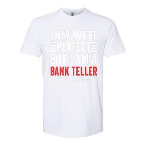 I May Not Be Perfect Funny Bank Teller Joke Banking Humor Gift Softstyle CVC T-Shirt